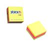 Self-adhesive cube note, 76x76mm, 400 sheets, STICK N, neon rainbow
